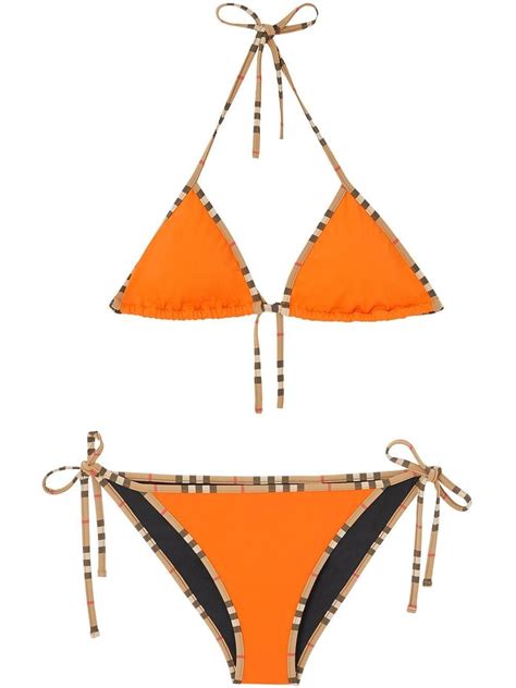 girls burberry swim suit|burberry orange bikini.